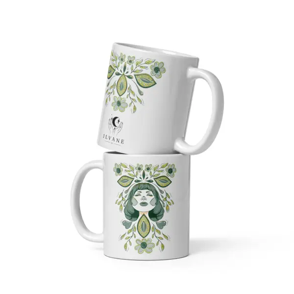 Florine Verger — Mug blanc brillant Ilvane