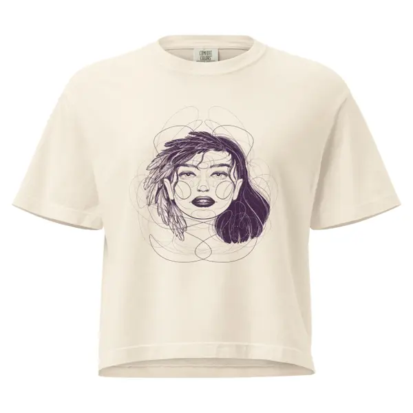 L'Augure Onyx — T-shirt boxy épais Ilvane