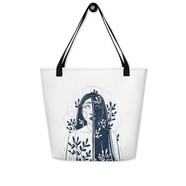 Le Seuil Encre — Grand tote bag all-over Ilvane