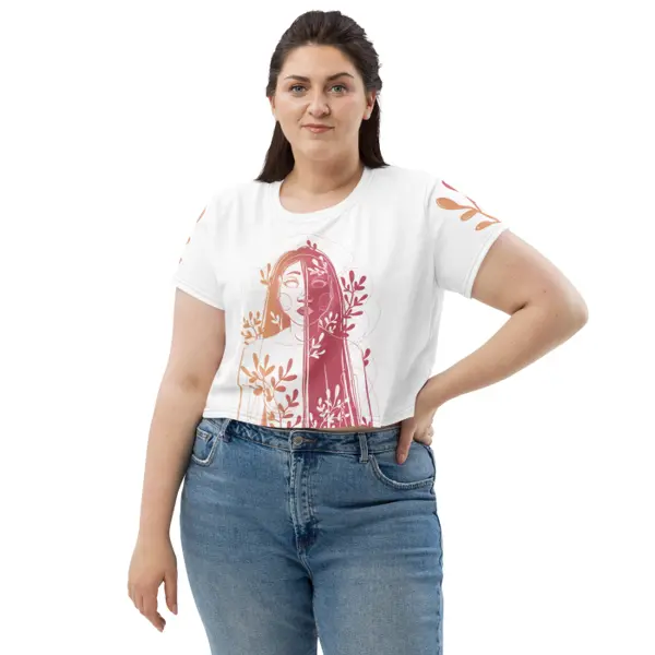 Le Seuil Terracotta — Crop tee all-over Ilvane