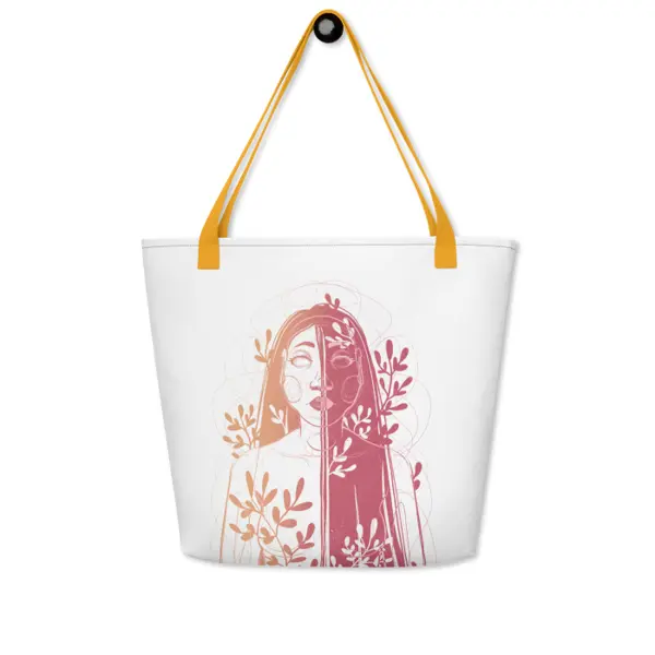 Le Seuil Terracotta — Grand tote bag all-over Ilvane