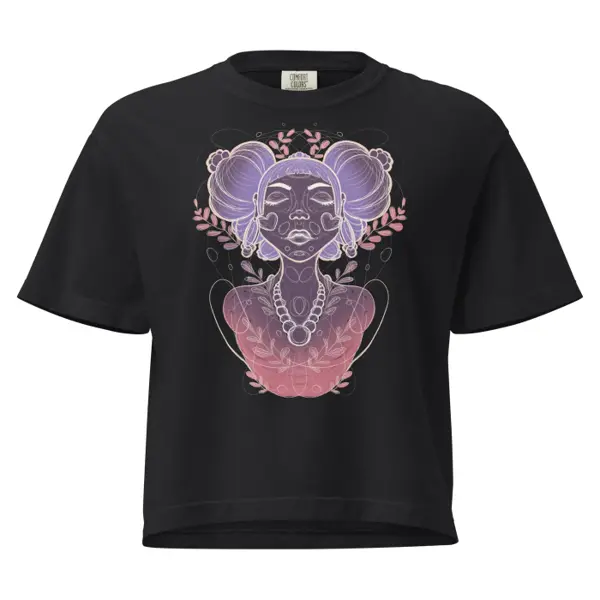 Solane Bruyère — T-shirt boxy épais Ilvane