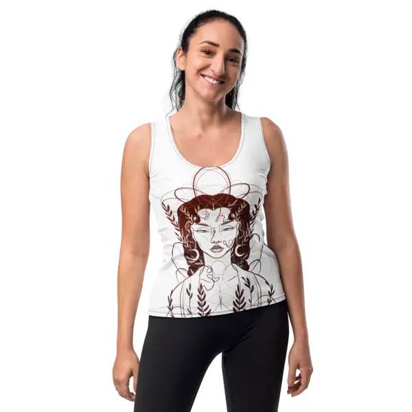 Vespérale Nuit — Débardeur femme all-over Ilvane